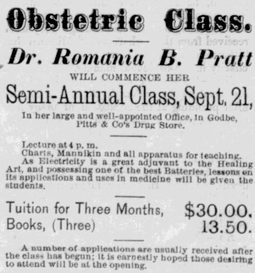 An advertisement by from the 1885-09-15 issue of the Woman's Exponent